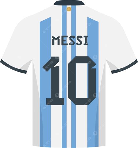 Maillot Argentine Lione Messi Avec Num Ro Vue Arri Re Png Lionel