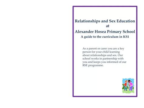 Ppt Relationships And Sex Education At Alexander Hosea Primary School A Guide To The