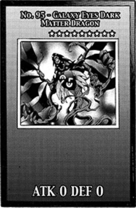 No 95 Galaxy Eyes Dark Matter Dragon Manga Yu Gi Oh