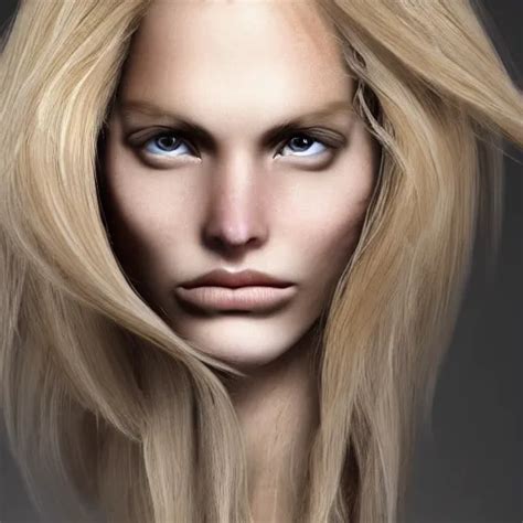 Foot Woman With Medium Long Dirty Blonde Hair With Stable Diffusion