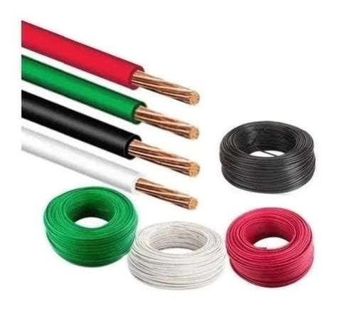 Kit De Cables Thw De Metros Blanco Negro Y Verde