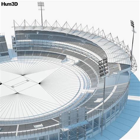 Rajiv Gandhi International Cricket Stadium 3D model - Architecture on Hum3D