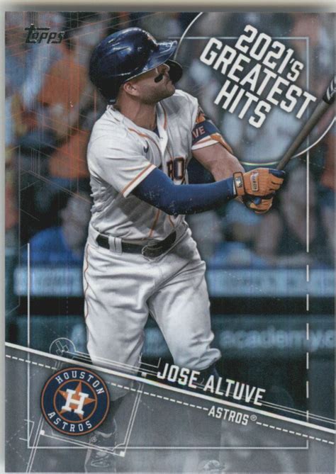 Topps Greatest Hits Gh Jose Altuve Nm Mt Burbank