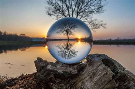 Sunset Reflections Kaunas Glass Ball Project Portfolio Flickr