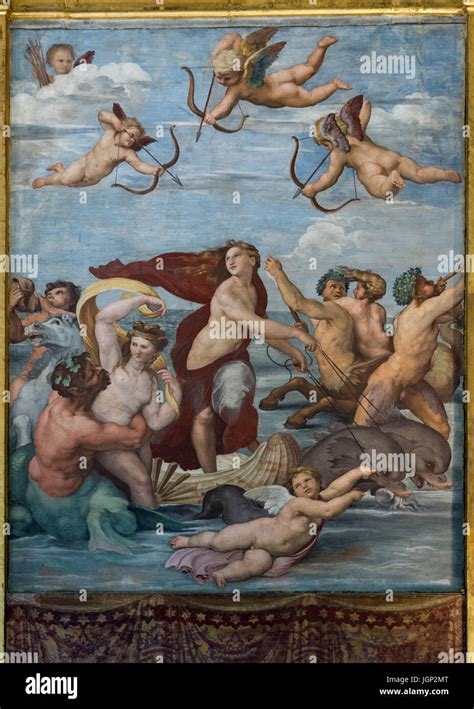 The Triumph Of Galatea Raphael Fresco Villa Farnesina Rome Italy