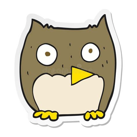 Sticker Of A Cartoon Owl Stock Vector Illustration Of Symbol 150404326