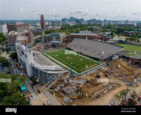 Aerial View Of First Bank Stadium On The Vanderbilt University Campus