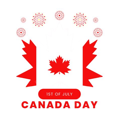 Canada Day Badge With Maple Leaf And Fireworks Canada Day Happy Canada Day Maple Leaf Png And