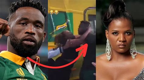 Video Siya Kolisi Refuses To Kiss His Female Fan Mamkhize Nearly