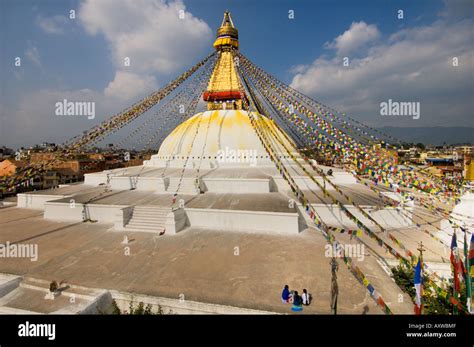 STUPA of Bodhnath Bodnath Boudhanath largest Buddhist stupa Nepal ...