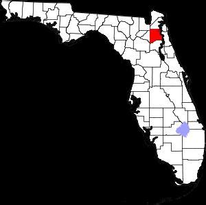 Clay County on the satellite map of Florida 2024. Actual satellite ...