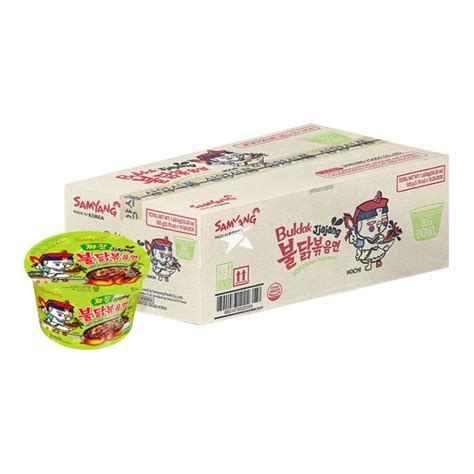 Buy Samyang Buldak Hot Chicken Flavour Ramen Jjajang Big Bowl 105g Box Of 16 Korean