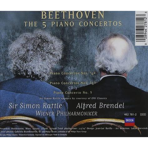 The 5 Piano Concertos Alfred Brendel Wiener Philharmoniker Simon