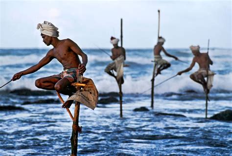 169 Powerful Portraits Of The Human Race Steve Mccurry Stilts Weligama