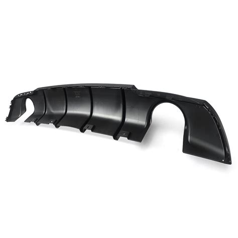 Matte Black Shark Fins Rear Diffuser Dual Exhaust For Chrysler S