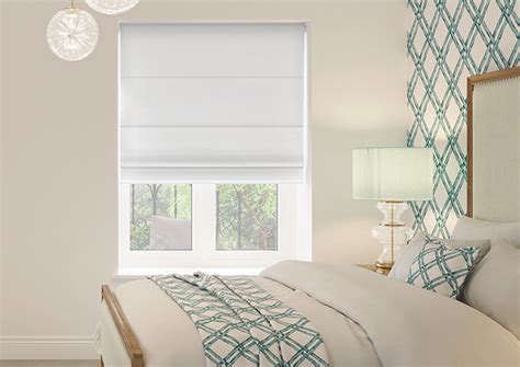 Ascot Bright White Roman Blind 247Blinds