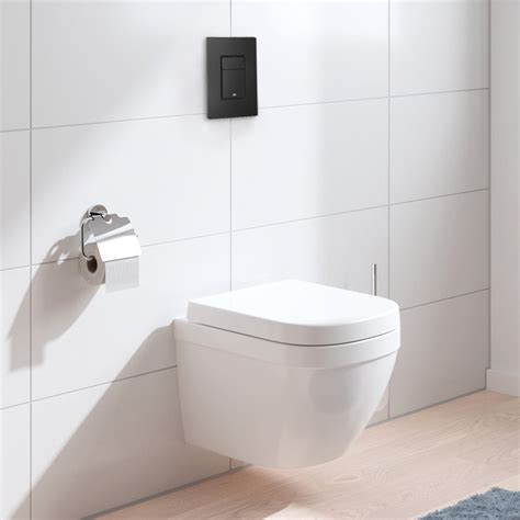 Grohe Solido Even Black Flush Plate Euro Compact Rimless Ceramic