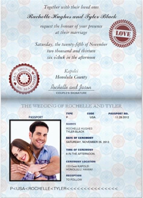 17 Passport Invitation Templates Free Sample Example Format Download