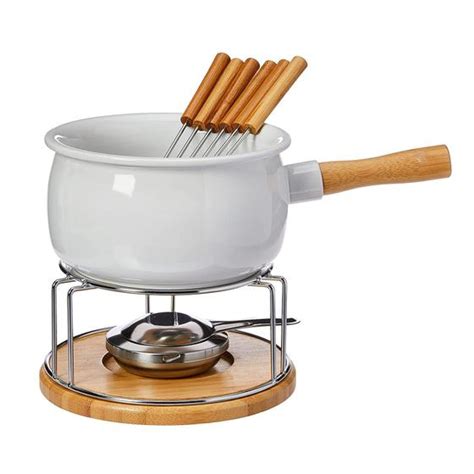 Conjunto Aparelho De Fondue Moritz Cer Mica E Bamb Serve Hauskraft