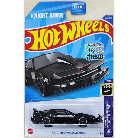Hot Wheels K I T T Super Pursuit Mode HW KITT Screen Time Factory Sealed Shopee Malaysia