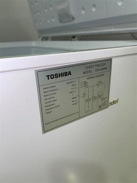 Toshiba Chest Freezer CR A295M TV Home Appliances Kitchen