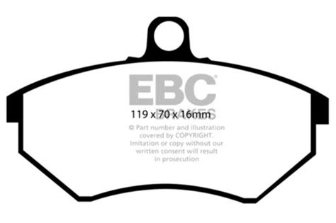 EBC Brakes DP3841C Redstuff Ceramic Low Dust Brake Pads Fits Golf Jetta