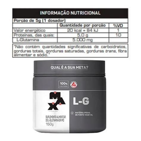 Glutamina Max Titanium G Shopee Brasil