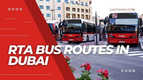 Rta Dubai Bus Routes And Timings