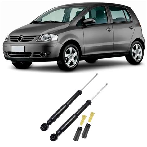 Amortecedor Kit Batente Vw Fox Traseiro 2003 Até 2019 O Par Submarino