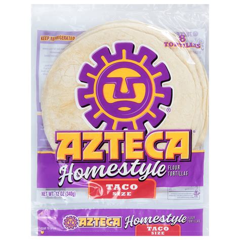 Azteca Flour Tortillas Homestyle Taco Size 8 Ct Delivery Or Pickup Near Me Instacart