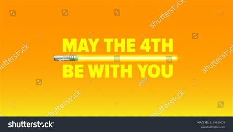 May Th Be You Greeting Vector Stock Vector Royalty Free