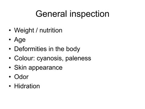 Cephalocaudal Head To Toe Examination Ppt