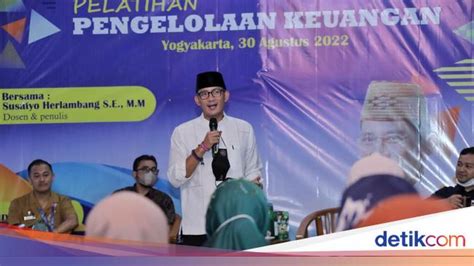 Sandiaga Beri Pelatihan Manajemen Keuangan Untuk Umkm Di Yogyakarta