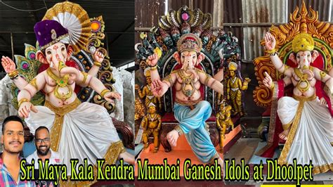 Sri Maya Kala Kendra Mumbai Ganesh Idols At Dhoolpet Sri Dharamraj