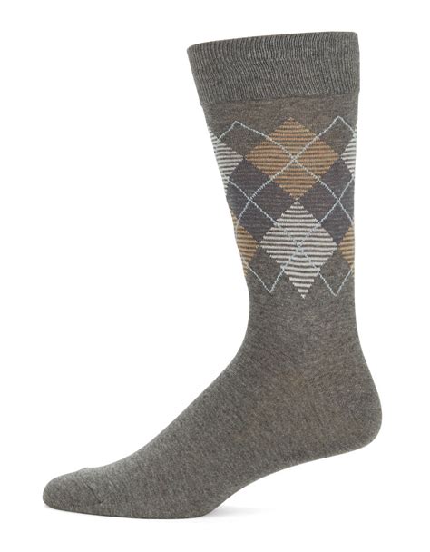 Cole Haan Argyle Dress Socks In Gray For Men Lyst