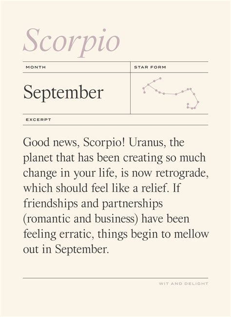 scorpio september horoscope