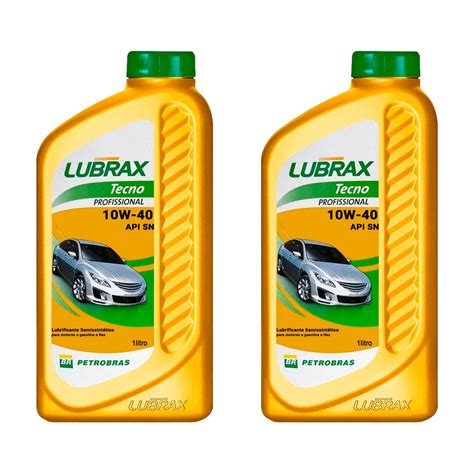 Kit 2 Litros De Óleo Para Motor Petrobras Lubrax Tecno Profissional