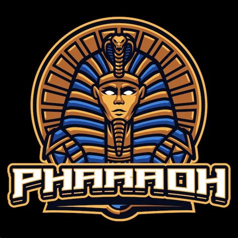 Modèle De Logo Mascotte Pharaon Vecteur Premium