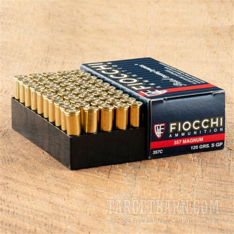 Fiocchi 357 Magnum 125 Grain SJSP 1000 Rounds