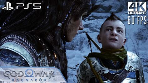 God Of War Ragnarök Ps5 Atreus Secretly Meets Freya 4k 60fps Youtube