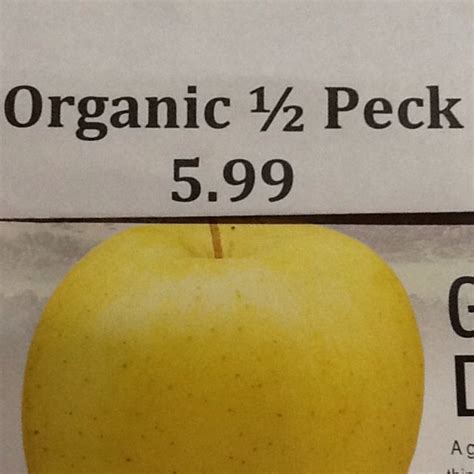 Organic 1/2 Peck Apples