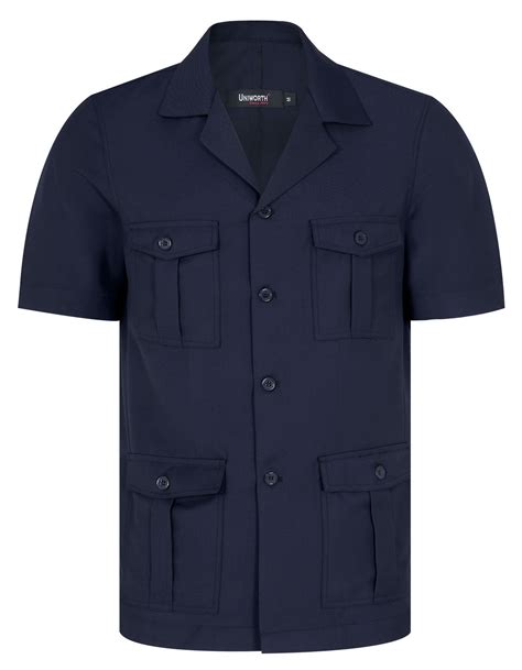 Safari Suit Navy Sfs2302h Uniworth Safari Suit