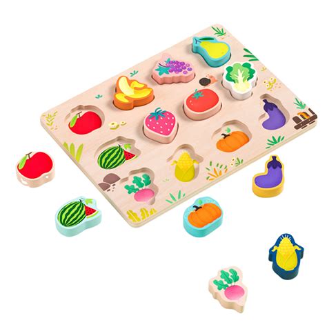 Noetoy Montessori Baby Toy Puzzle First Colorful Multiple Shapes Puzzle ...