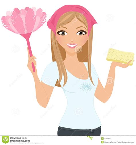 cute cleaning lady clipart - Clipground