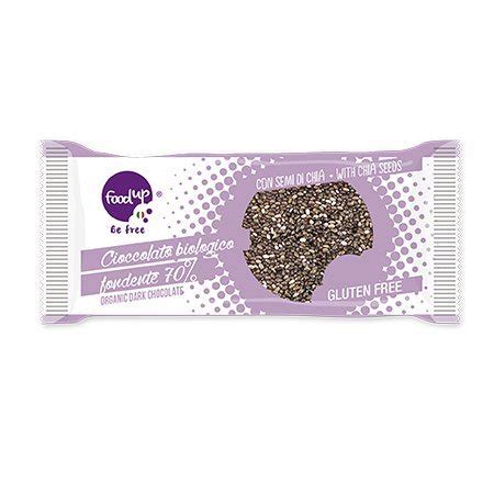 Barrette Bio Di Cioccolato Extrafondente Con Semi Di Chia G