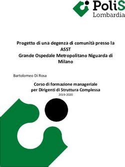 ASST Progetto di una degenza di comunità presso la Grande Ospedale