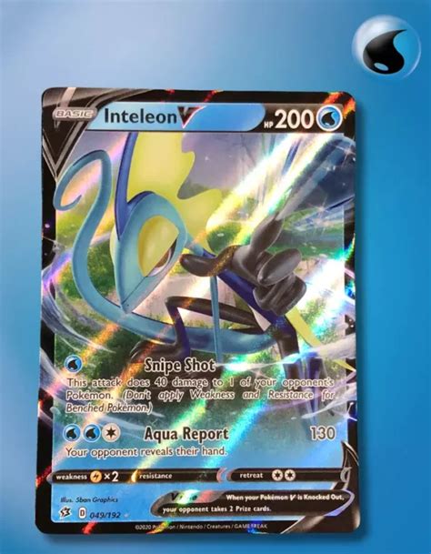 Inteleon V 049 192 Rebel Clash TCG Coleccionistas