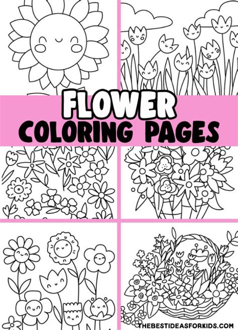 Flower Coloring Pages Free Printables The Best Ideas For Kids