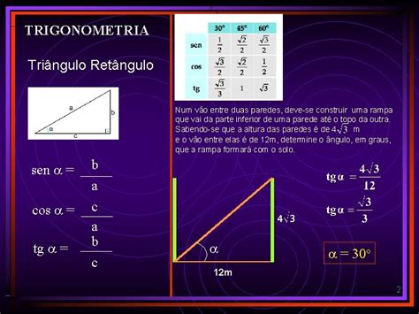 TRIGONOMETRIA TRI NGULO RET NGULO 1 TRIGONOMETRIA Tringulo