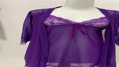 Jual Violet Set Lingerie Jumbo Xxl Pakaian Dalam Sexy Plus Kimono Wanita Perspektif Renda